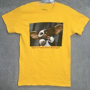 Gremlins T Shirt Men's Sz S Yellow Don't Feed After Midnight Gizmo 80s Retro Tee